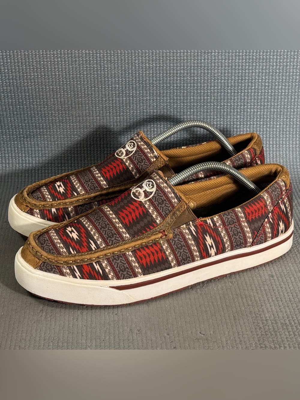 Twisted X Men’s MHYC023 Hooey Slip On Loper Sneakers Nomad Multi Fabric Sz 10.5